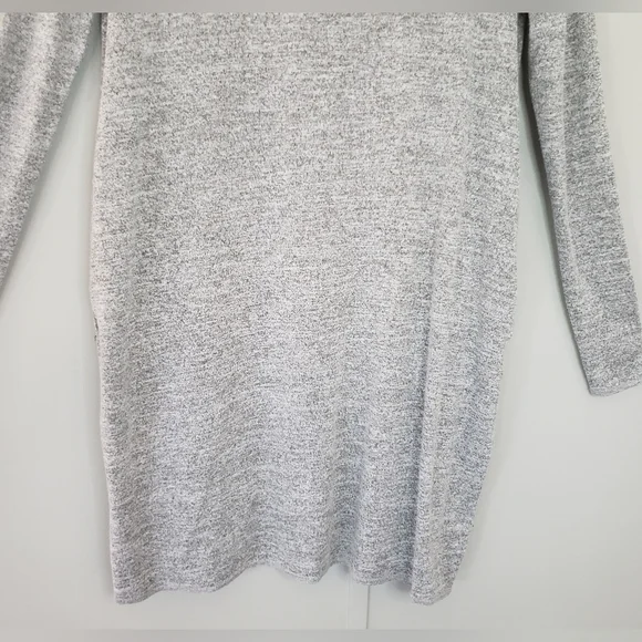 Aritzia Wilfred Free Gray Gail V-Neck Sweater Mini Dress - Picture 9 of 12